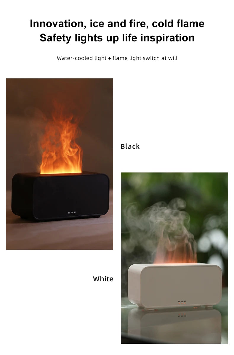 Flame Aromatherapy Mini Air Humidifier