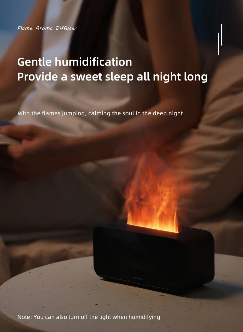 Flame Aromatherapy Mini Air Humidifier