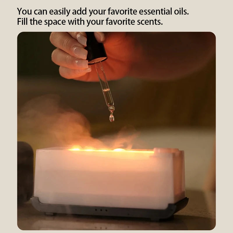 Flame Aromatherapy Mini Air Humidifier