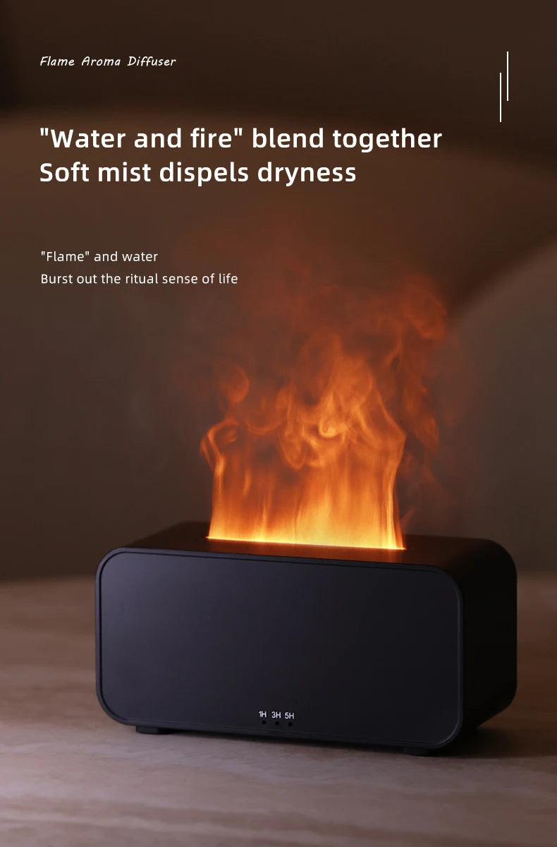Flame Aromatherapy Mini Air Humidifier