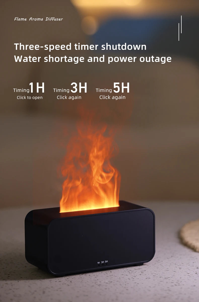 Flame Aromatherapy Mini Air Humidifier