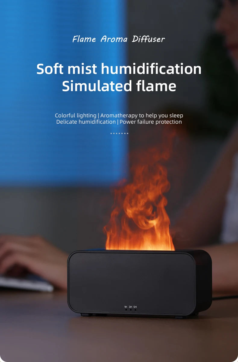 Flame Aromatherapy Mini Air Humidifier