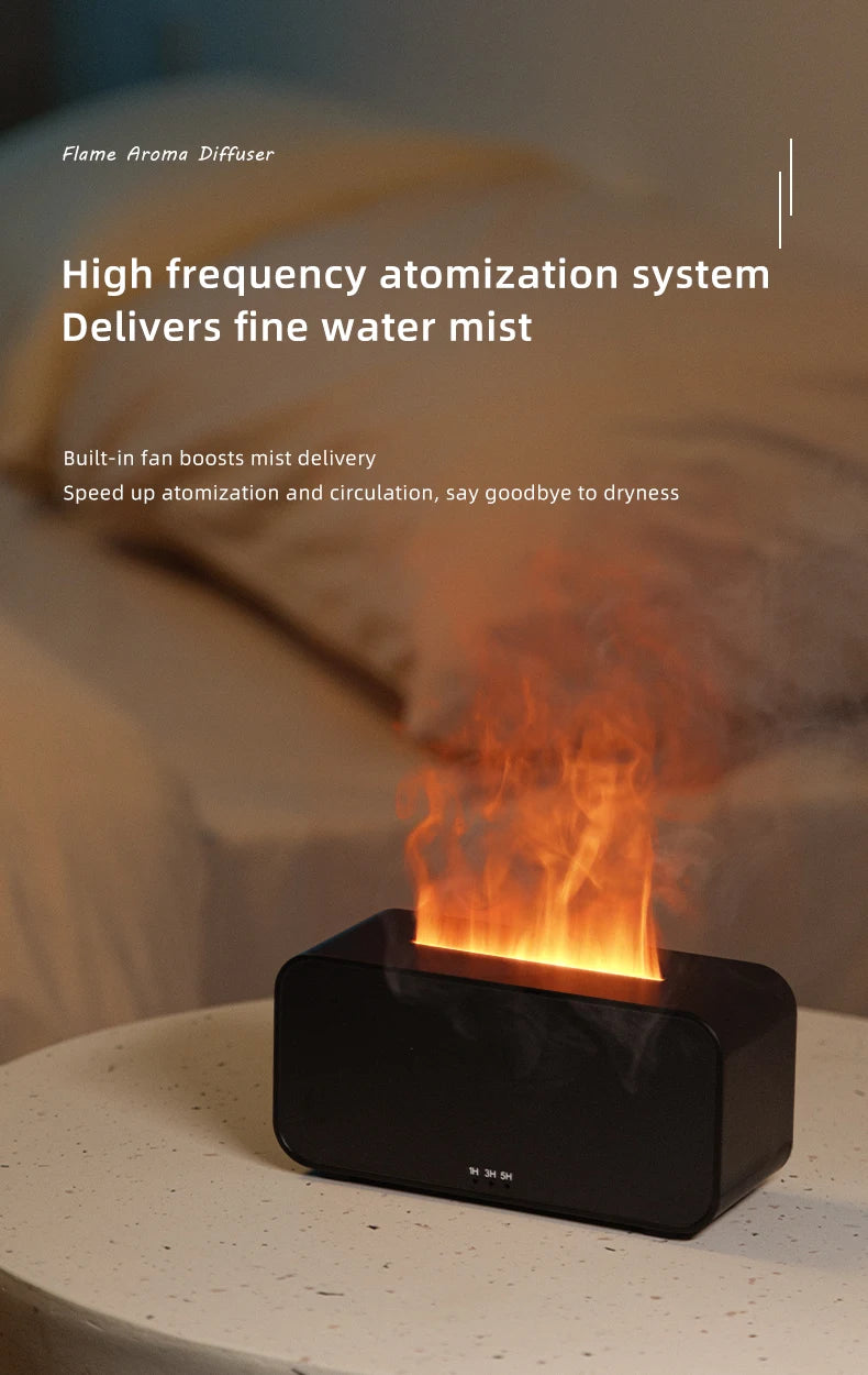 Flame Aromatherapy Mini Air Humidifier