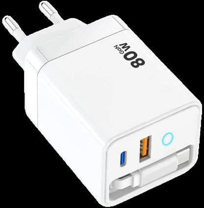 80W 3-in-1 Fast Charger