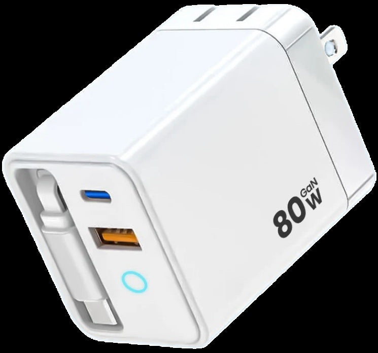 80W 3-in-1 Fast Charger