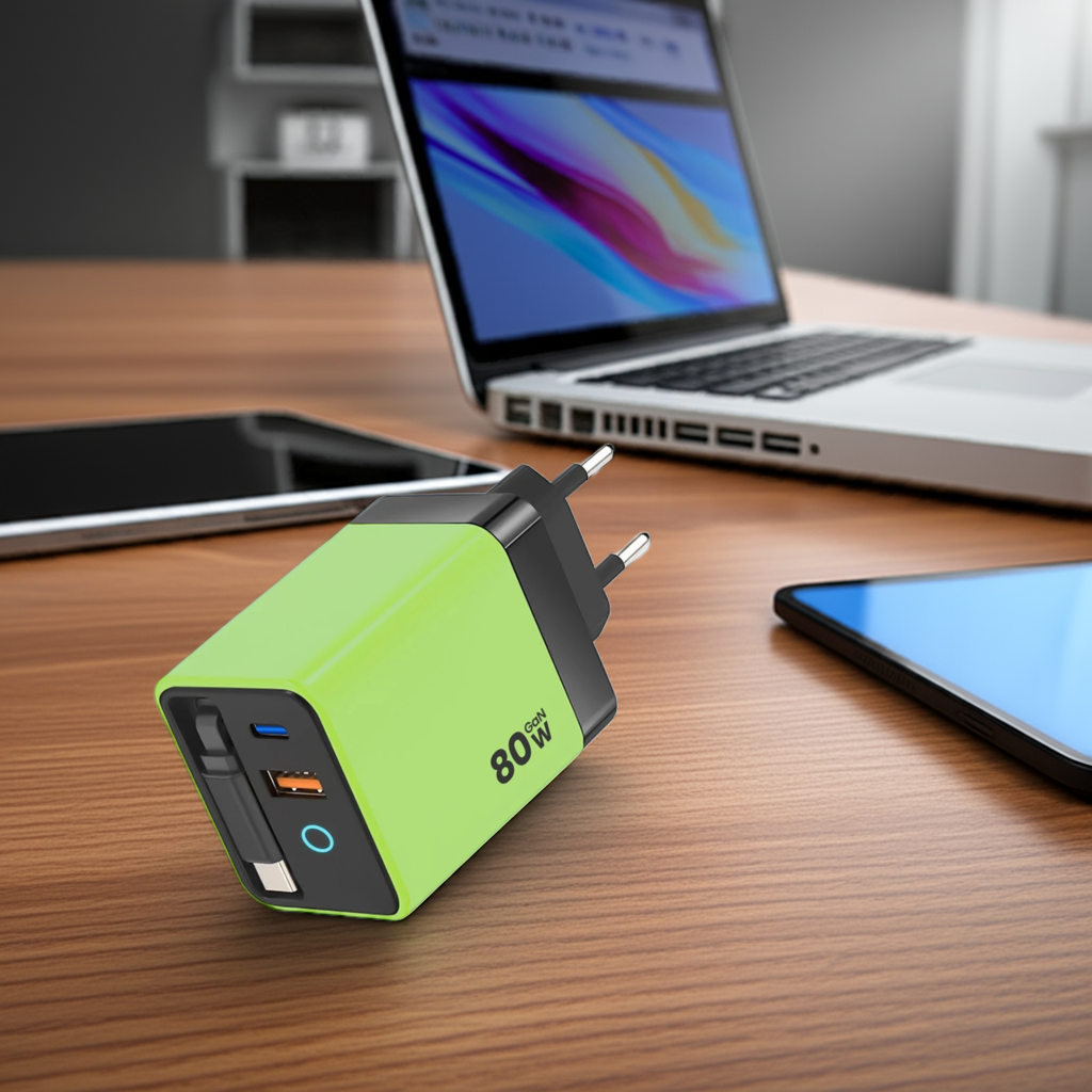 80W 3-in-1 Fast Charger